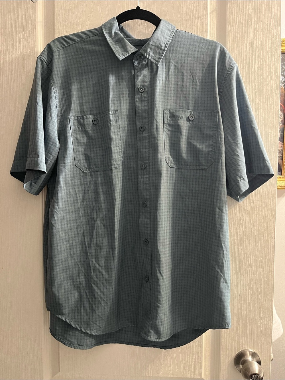 Orvis Men's Short-Sleeve Button-Down Shirt in Slate Blue-Grey